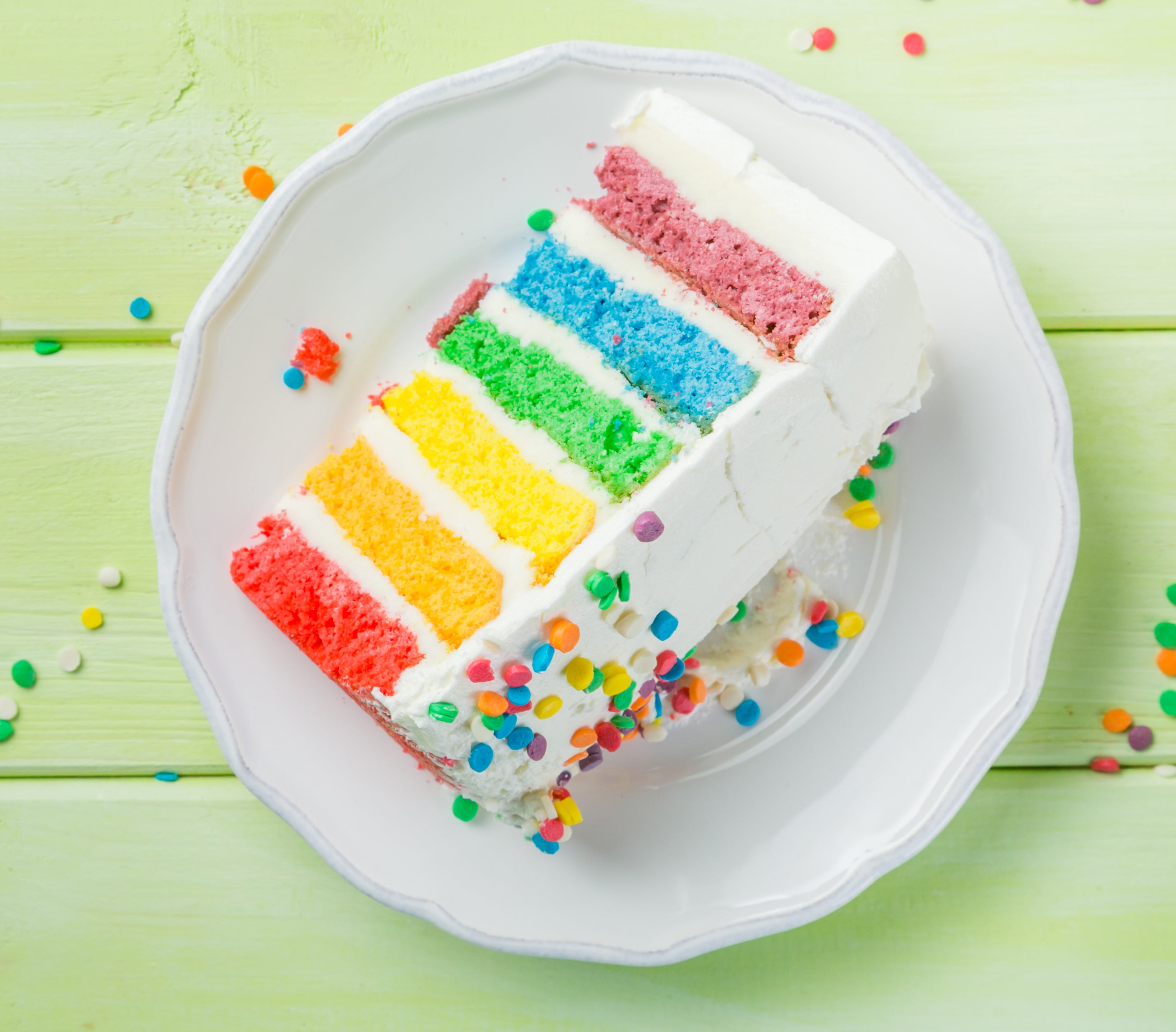 Rainbow Floof Cake